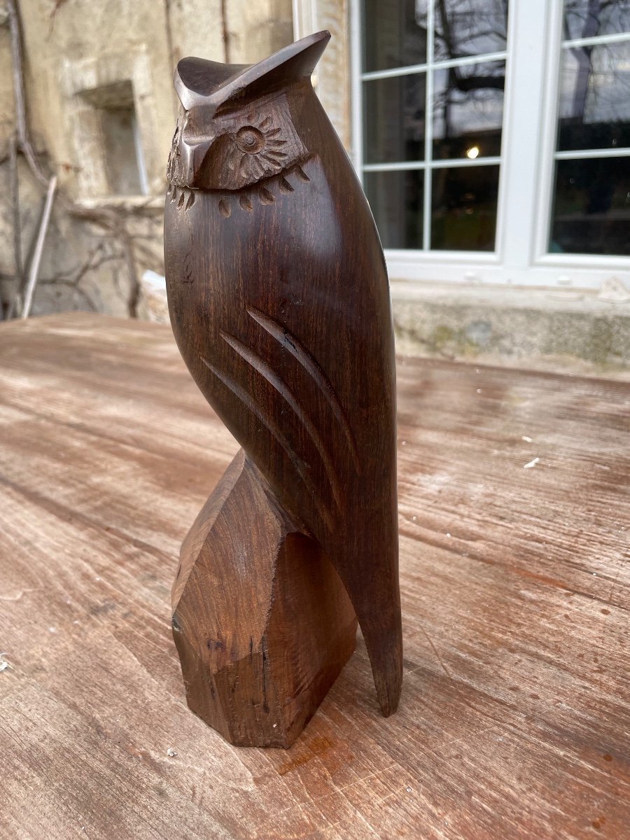 Solid Rosewood Owl -photo-5