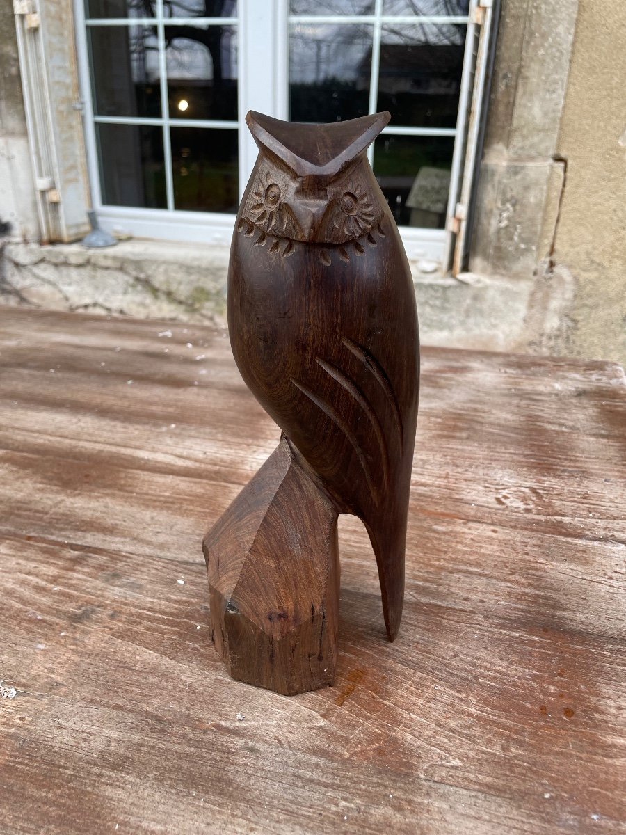 Solid Rosewood Owl -photo-7