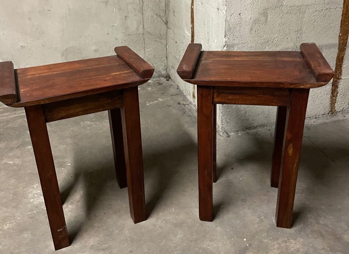 The Pair Of Chinese Side Tables -photo-4