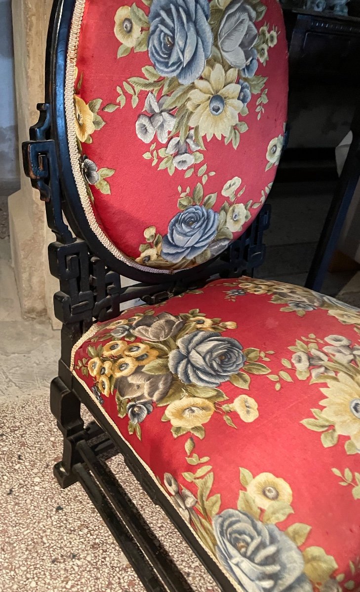 Chair, Openwork Chinese Style Armchair Dlg De Viardot -photo-2