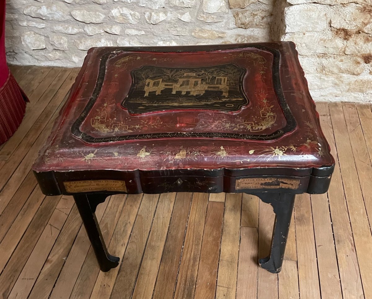 Box On Stand, Shawl Box, From The Bazaar Of India -photo-2