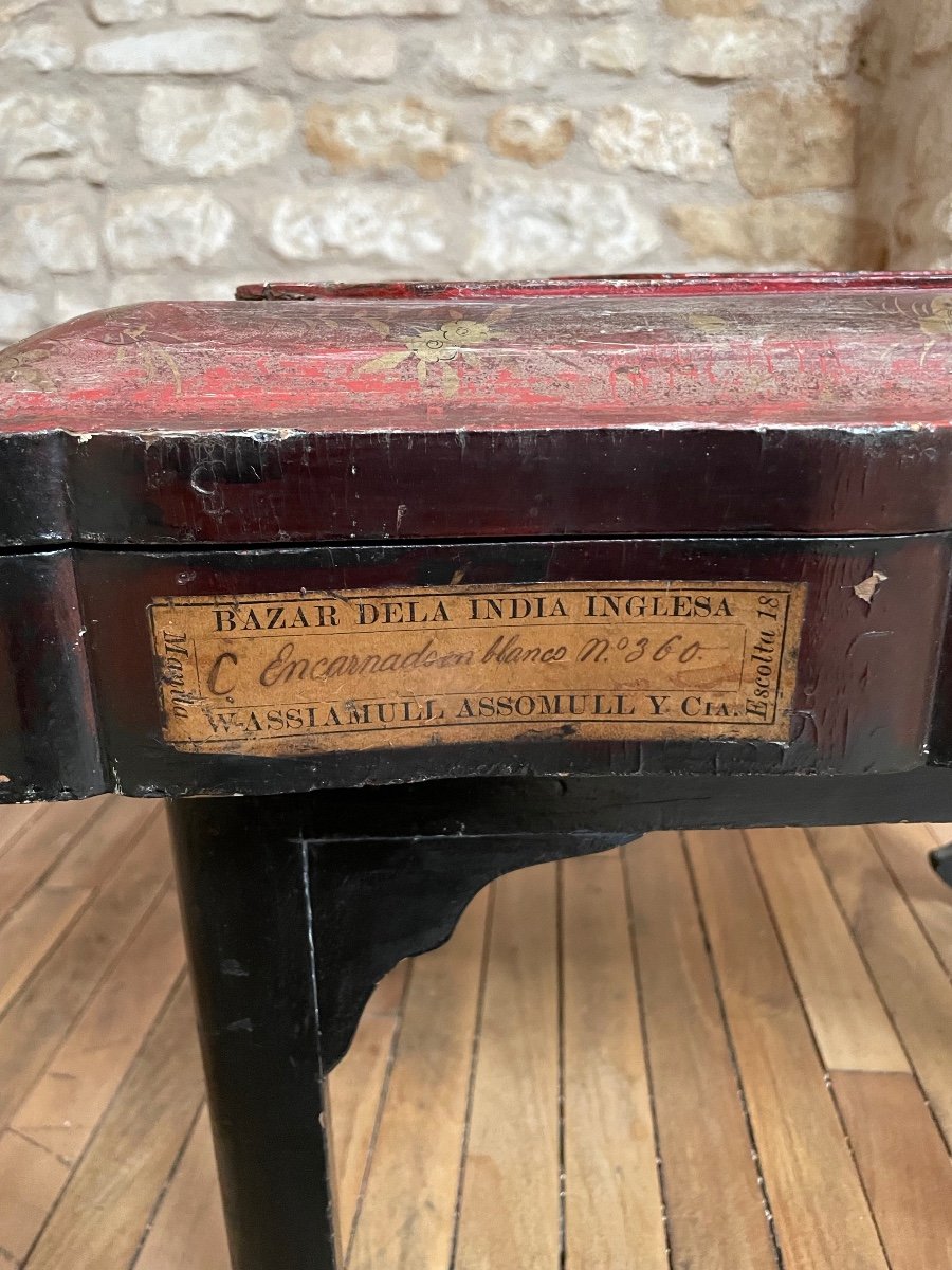 Box On Stand, Shawl Box, From The Bazaar Of India -photo-4