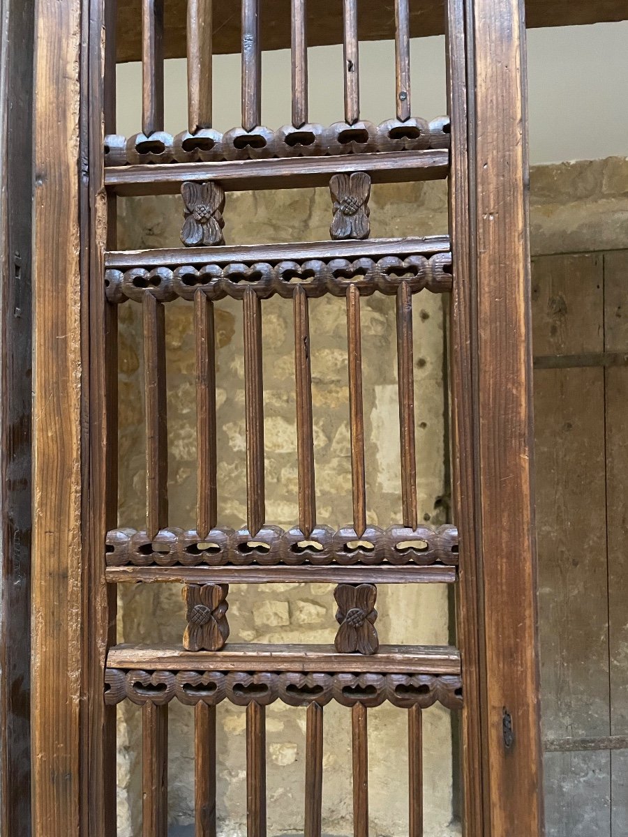 Two Large Carved Partition Panels, China, 19th Century -photo-4