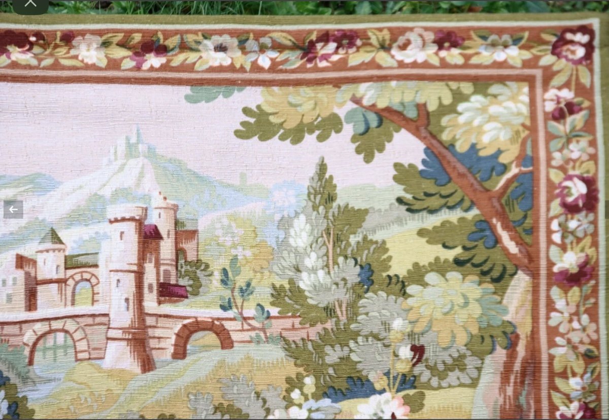 Aubusson Tapestry, Greenery With Fairies, Robert Four -photo-2