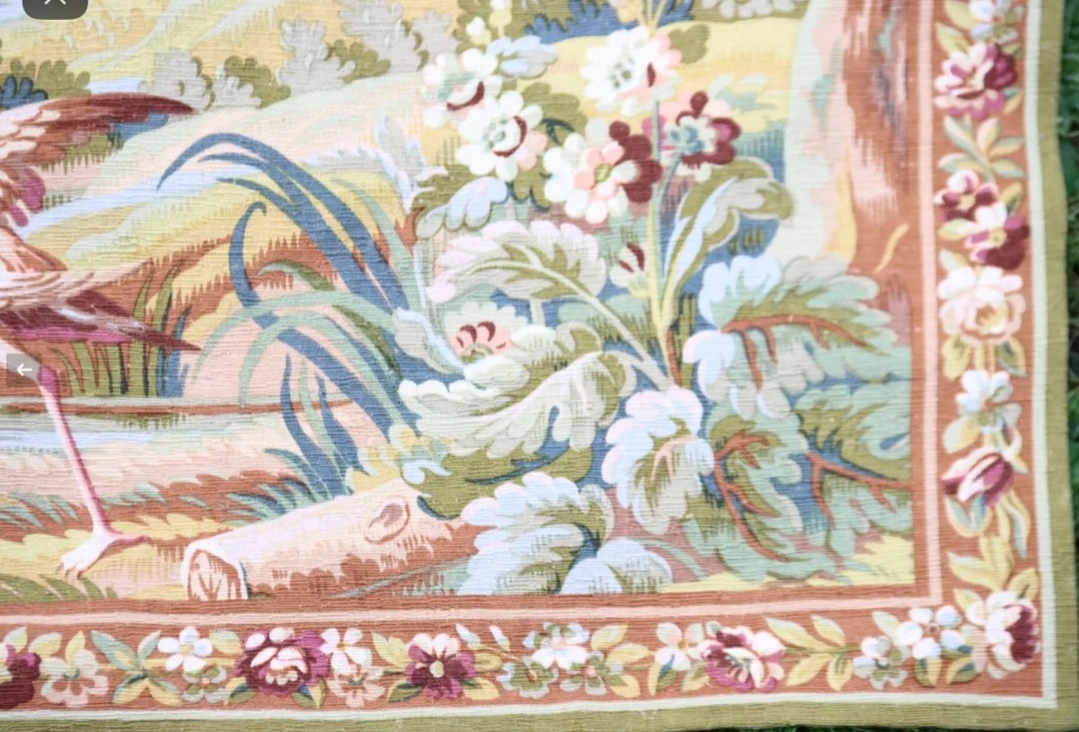 Aubusson Tapestry, Greenery With Fairies, Robert Four -photo-3