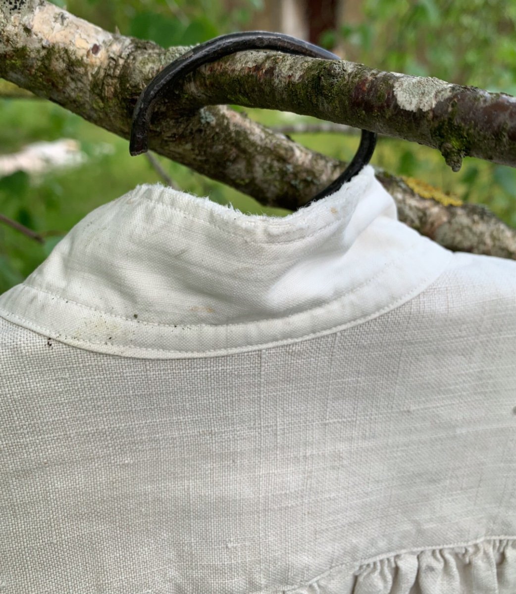 Vintage Linen Work Shirt, French Hemp-photo-5