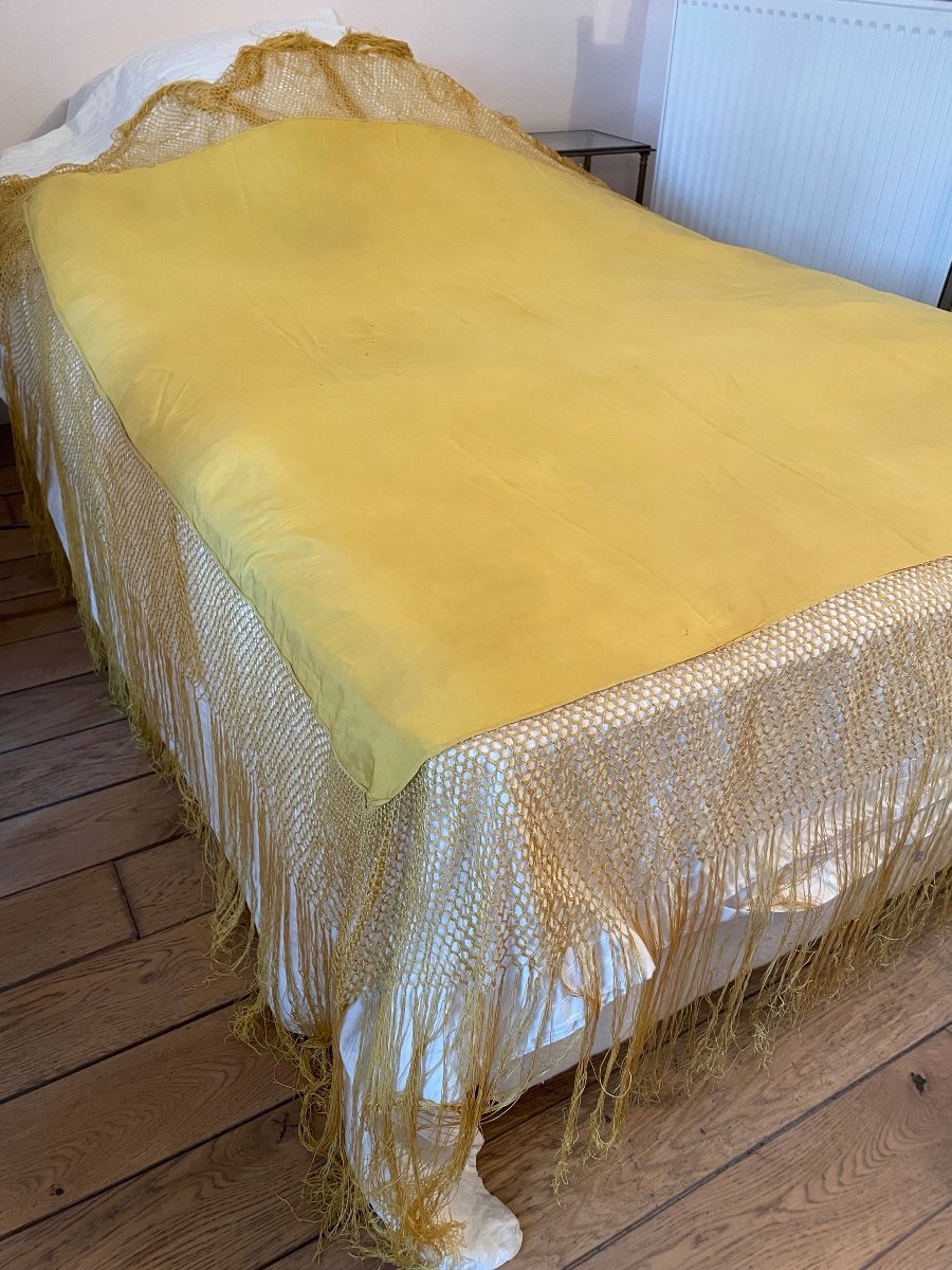 Yellow Silk Stole From The Napoleon III Period -photo-6