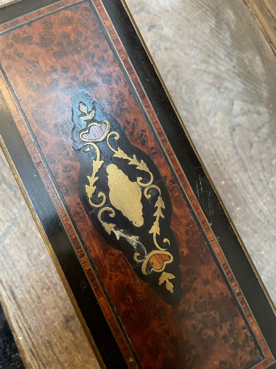 Small Inlaid Burl Box -photo-4