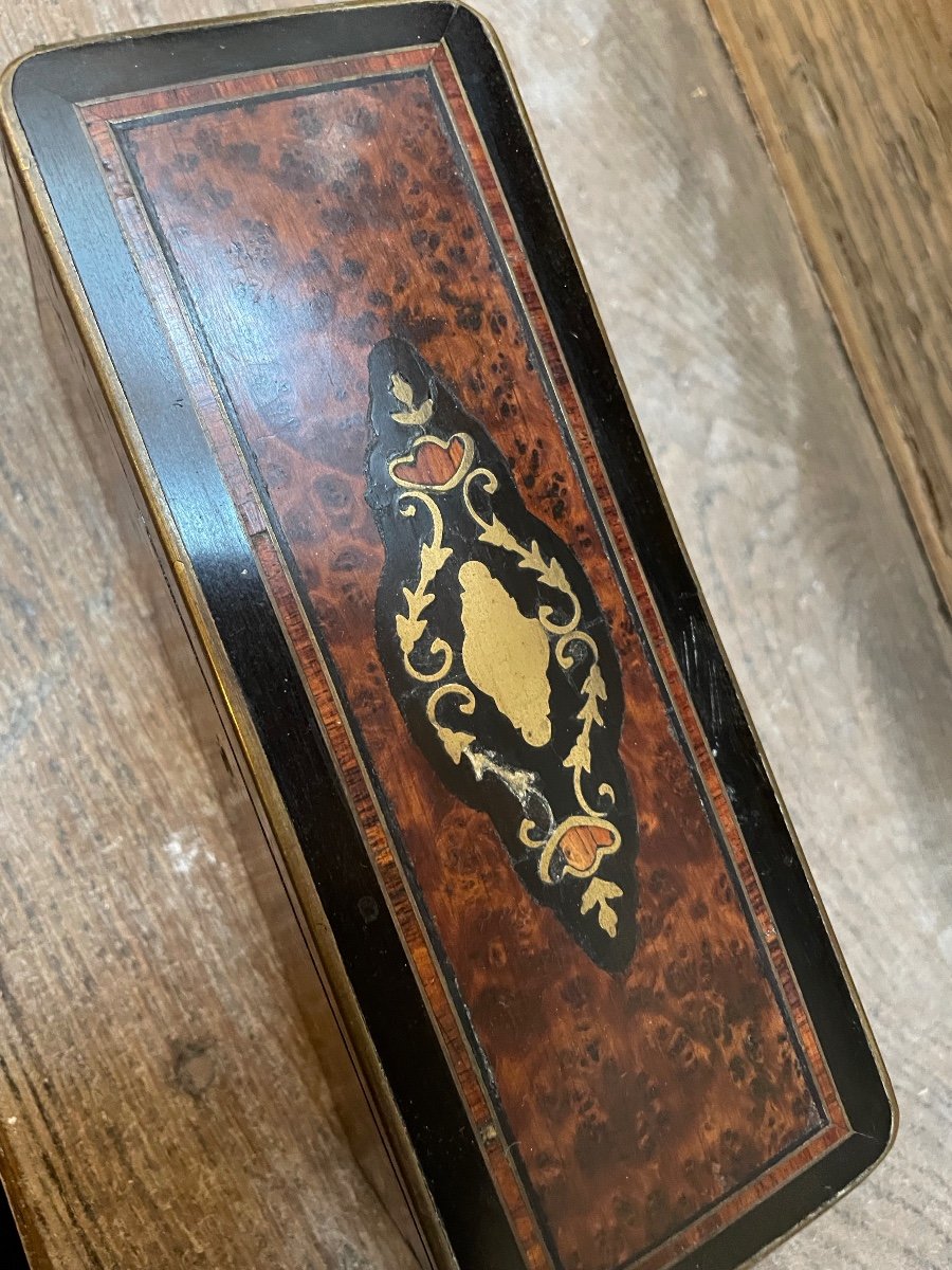 Small Inlaid Burl Box -photo-5