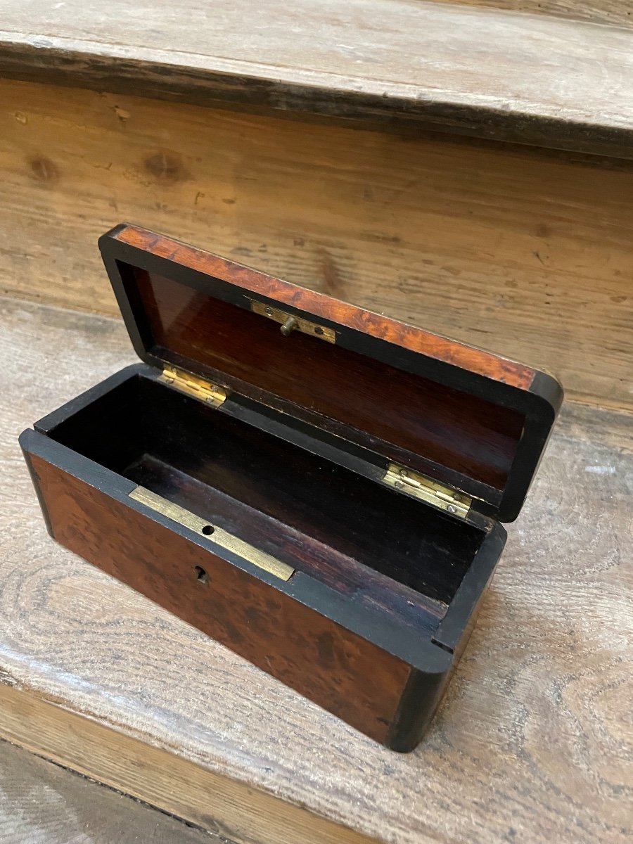 Small Inlaid Burl Box -photo-7