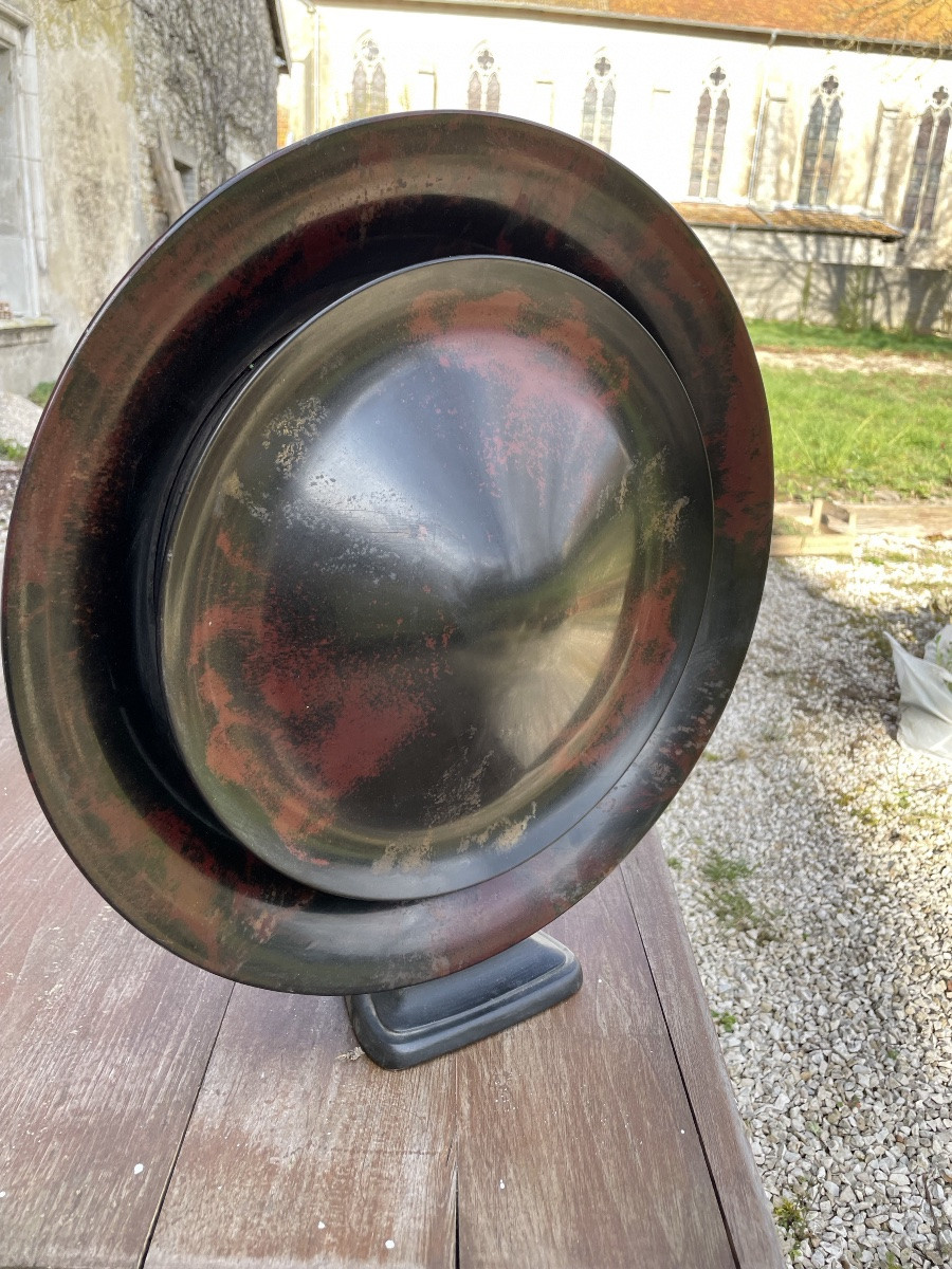 Speaker En Bakélite Noire Et Rouge De Louis Kalff Pour Philips, Années 1930-photo-2