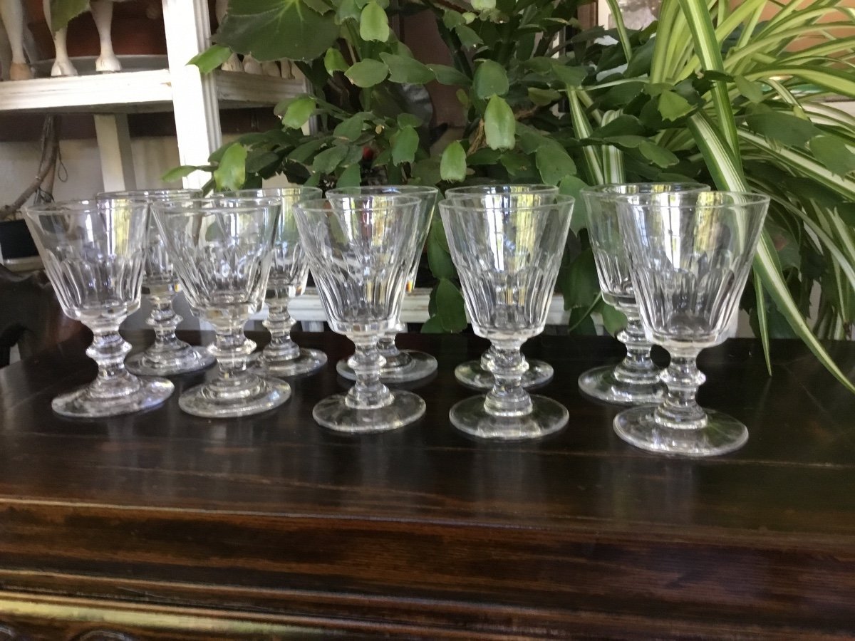 The 10  Small Crystal Cut Pans Glasses-photo-1