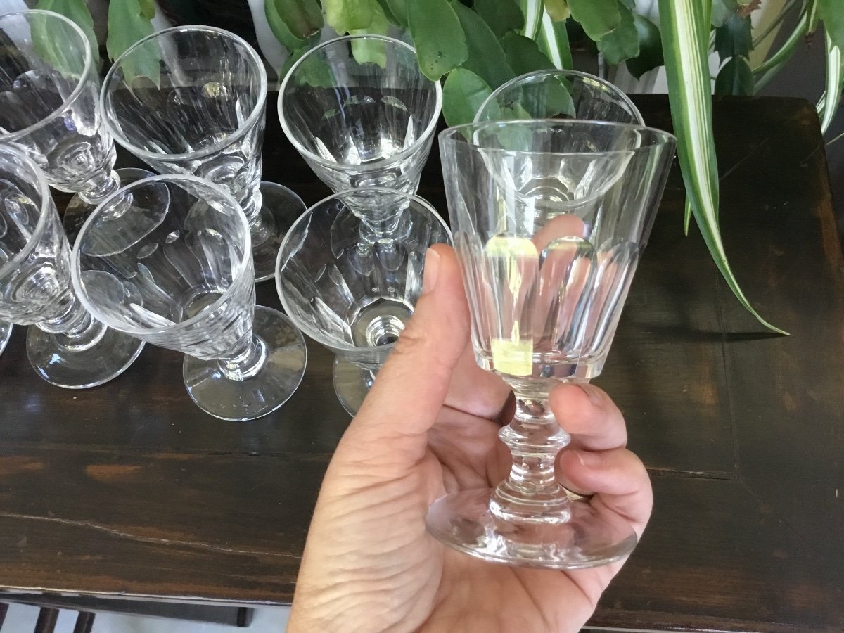 The 10  Small Crystal Cut Pans Glasses-photo-3