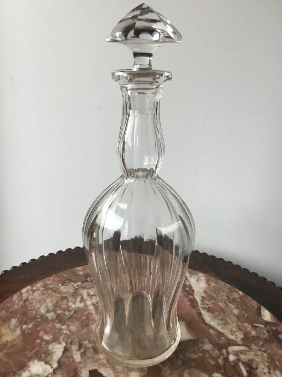 Carafe En Cristal , Prob Baccarat , Début XXème -photo-2