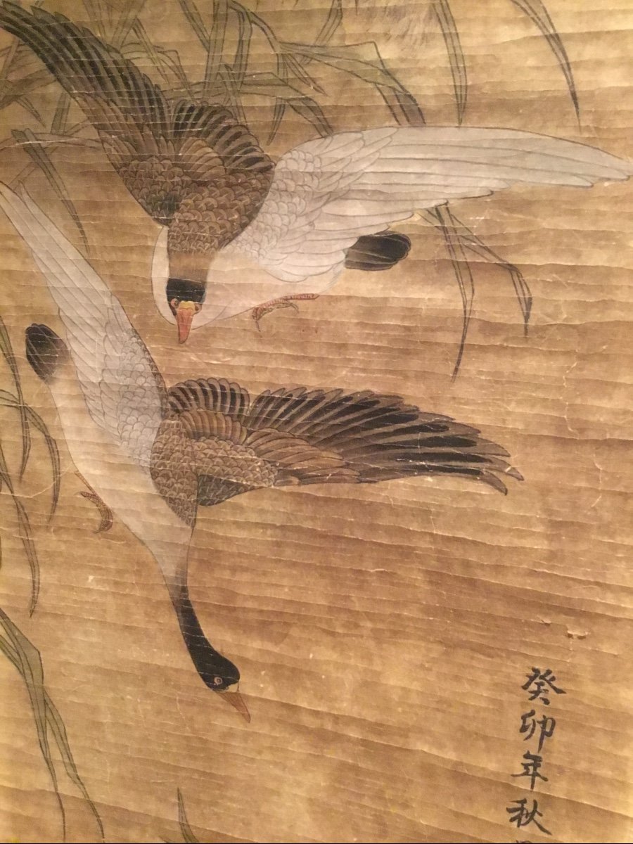 Painting On Roller Decor Of Wild Geese - China-photo-6