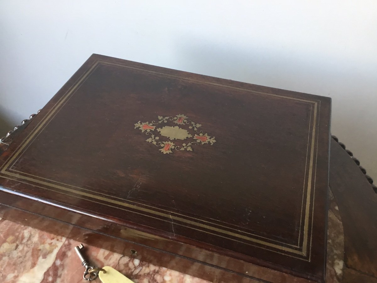 Game Box, Box With Its Napoleon III Tokens-photo-3