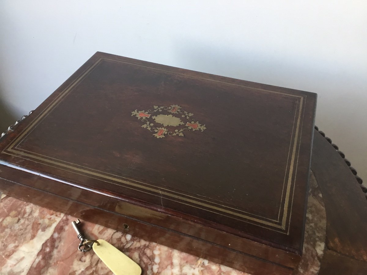 Game Box, Box With Its Napoleon III Tokens-photo-4