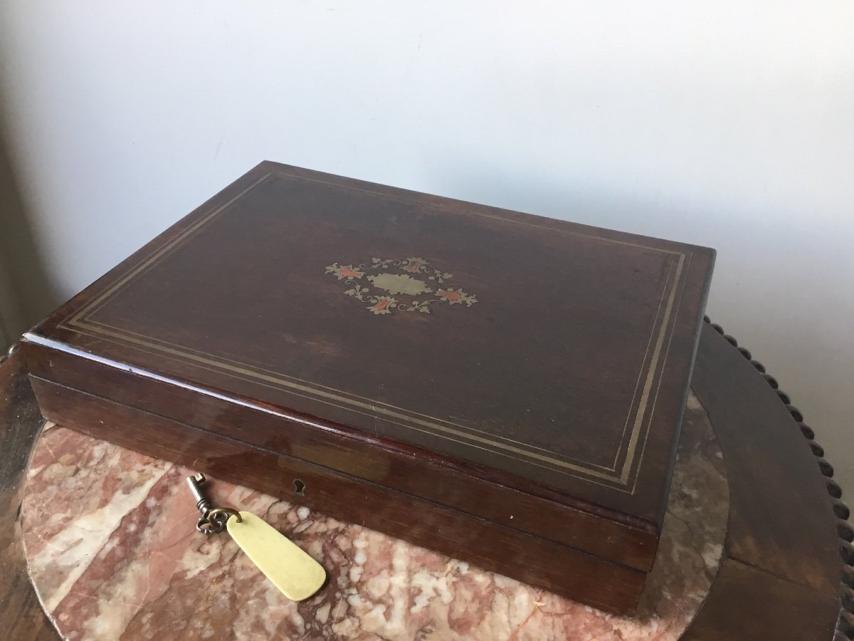 Game Box, Box With Its Napoleon III Tokens-photo-1