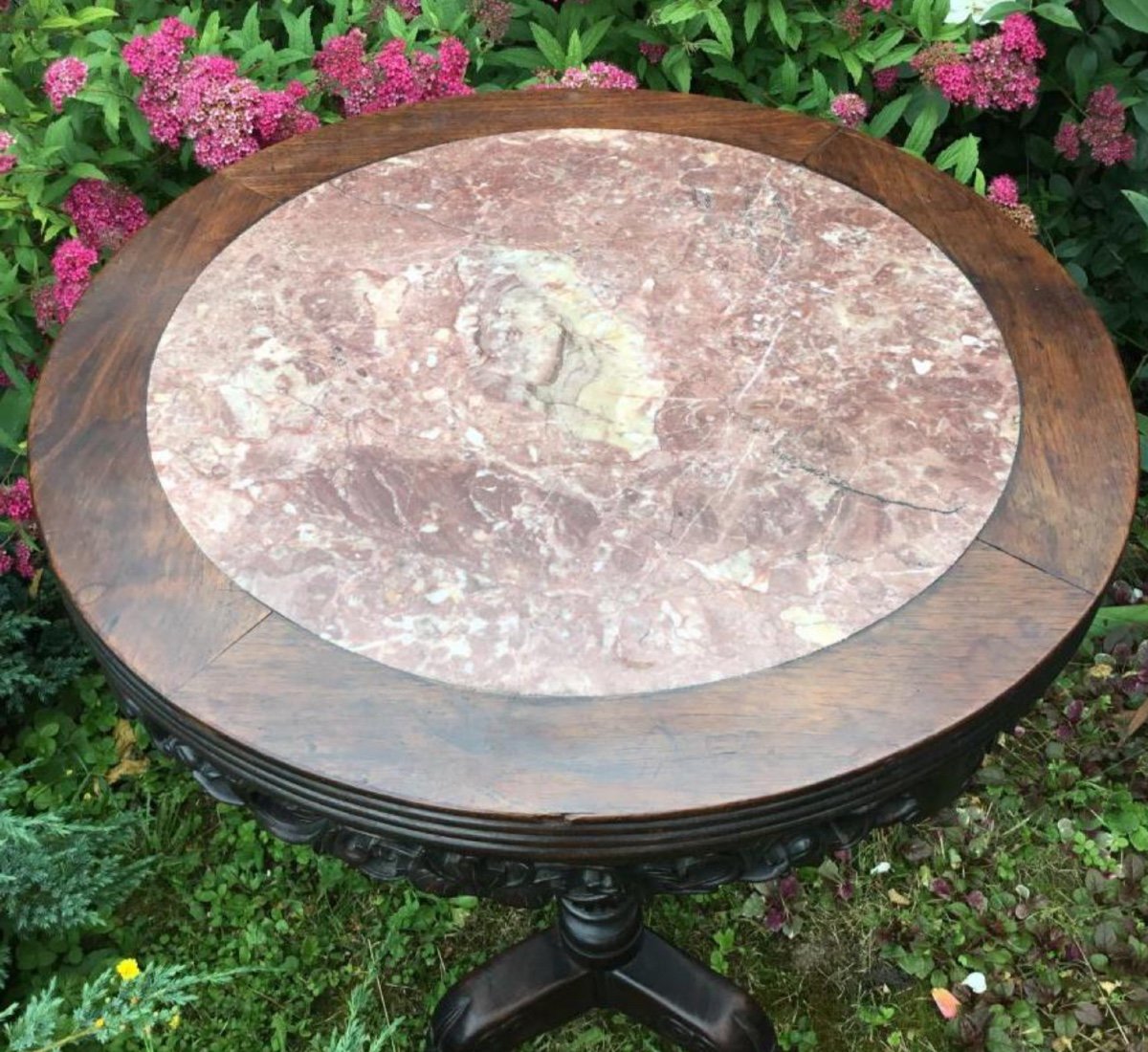 Pedestal Table In Iron Wood, China, XIXth-photo-6