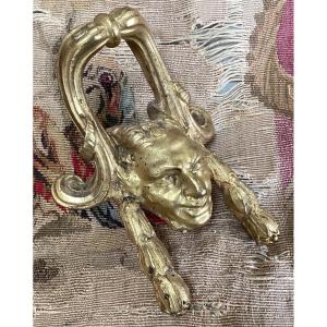 Head Of Satire, Furnishing Bronze, Pull Handle