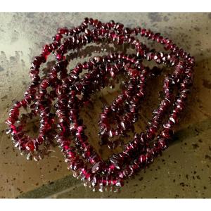 Necklace, Long Necklace, In  Garnets