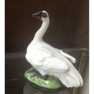 Meissen Swan From Kandler In Porcelain