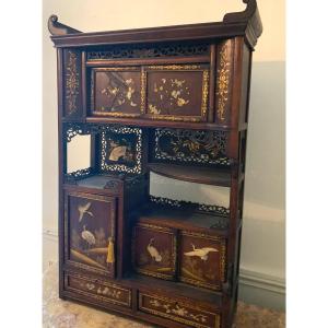 Small Japanese Cabinet Naturalist Decor 