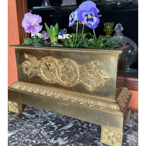 Restoration Gilt Bronze Planter