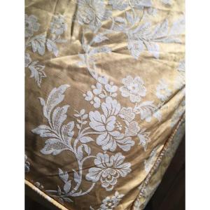 Small Gold Silk Single Bedspread 