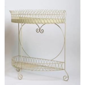 Half Moon Woven Iron Planter