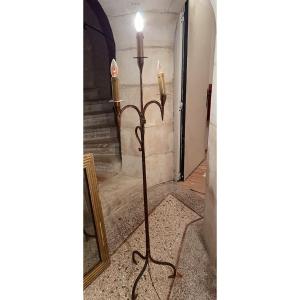 3-flame Cast Iron Floor Lamp 