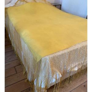 Yellow Silk Stole From The Napoleon III Period 