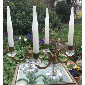 The Pair Of Art Deco Table Candlesticks 