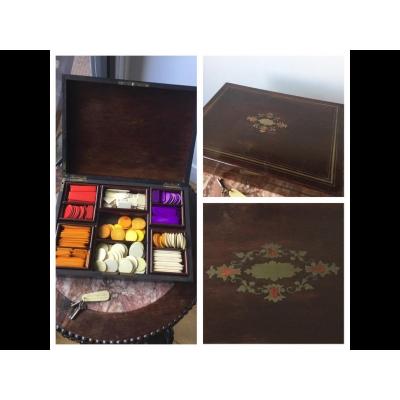 Game Box, Box With Its Napoleon III Tokens