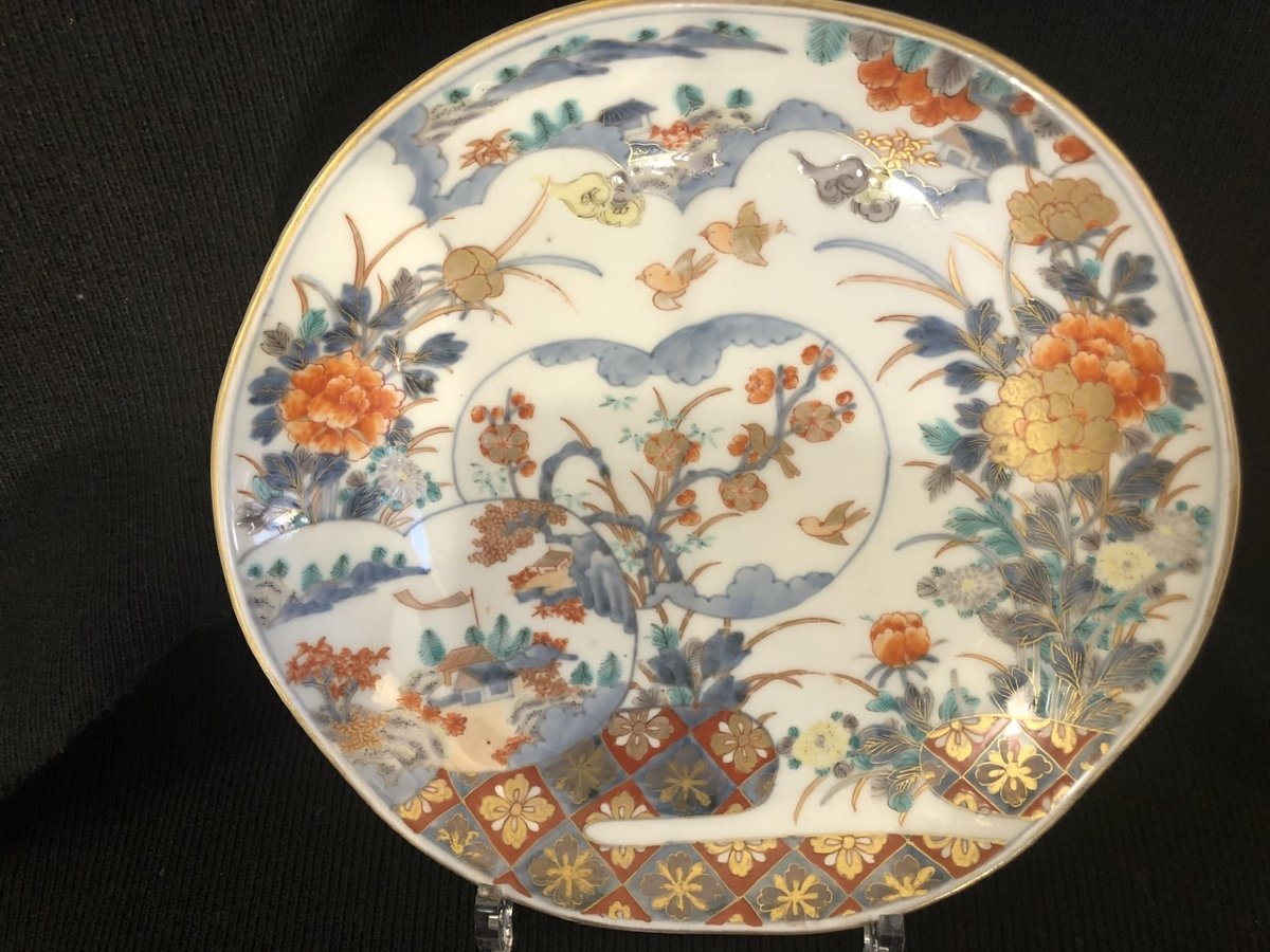 Imari - 19th Century Porcelain Plate -photo-2