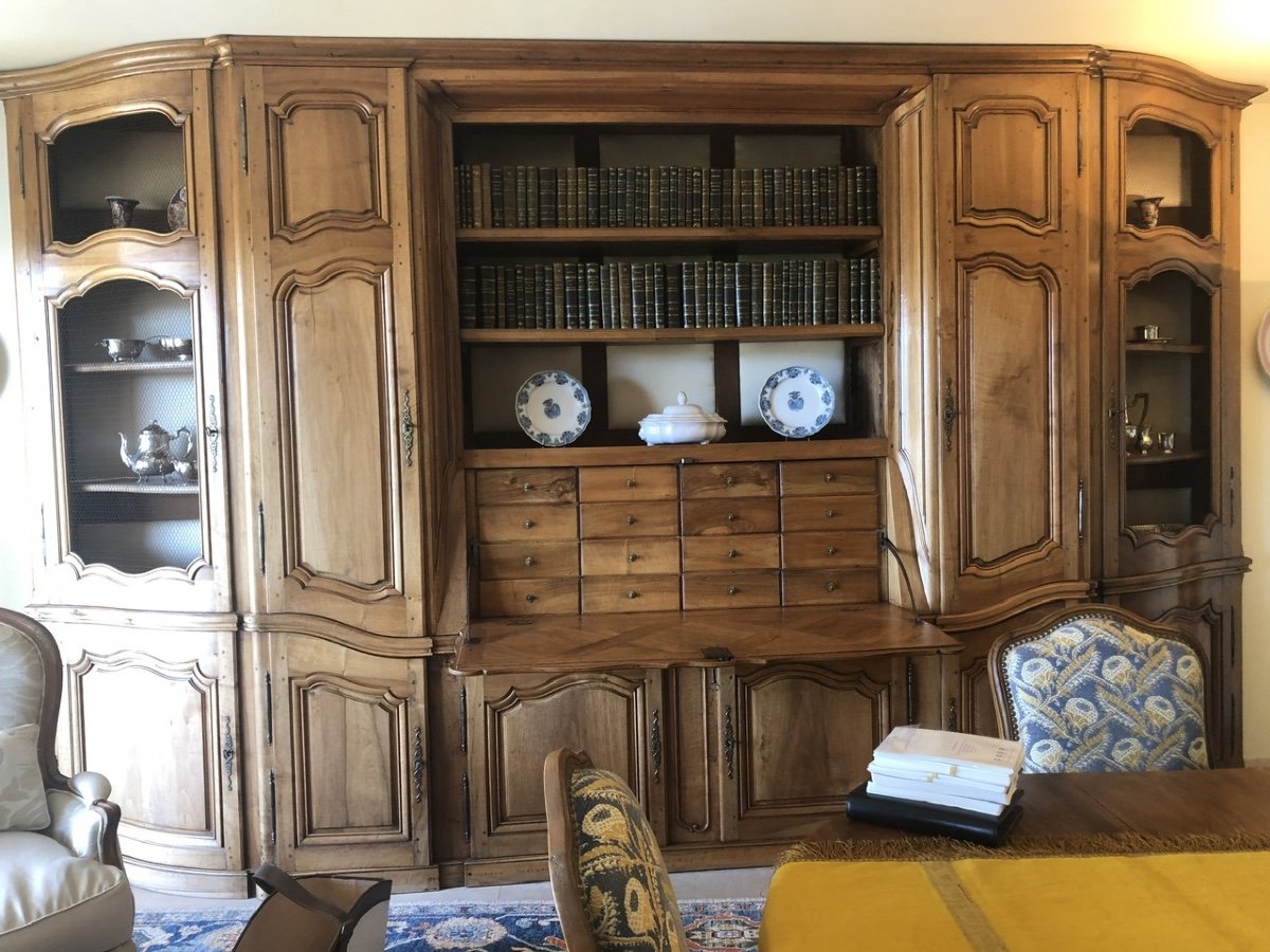 18th Century Walnut Woodwork-desk-library-photo-2