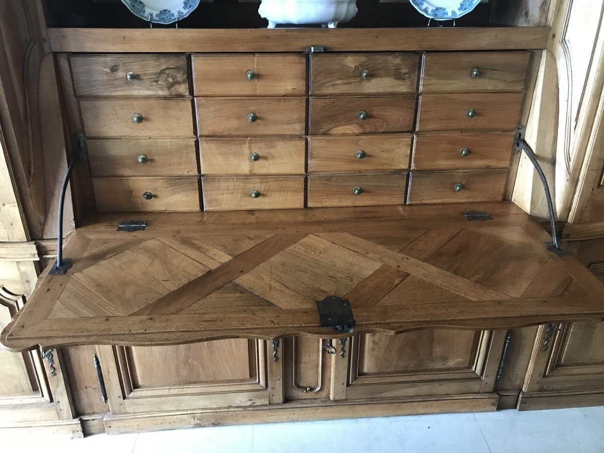 18th Century Walnut Woodwork-desk-library-photo-4