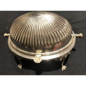 Small Bain-marie In Silver Metal, 19th Century