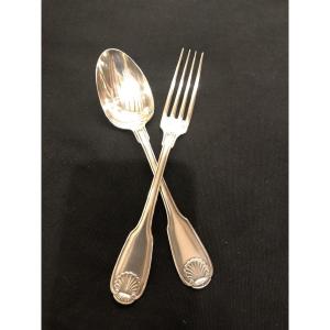 Christofle: Dessert Cutlery In Sterling Silver 