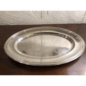 Gallia For Christofle: Oval Silver-plated Metal Dish, Early 20th Century