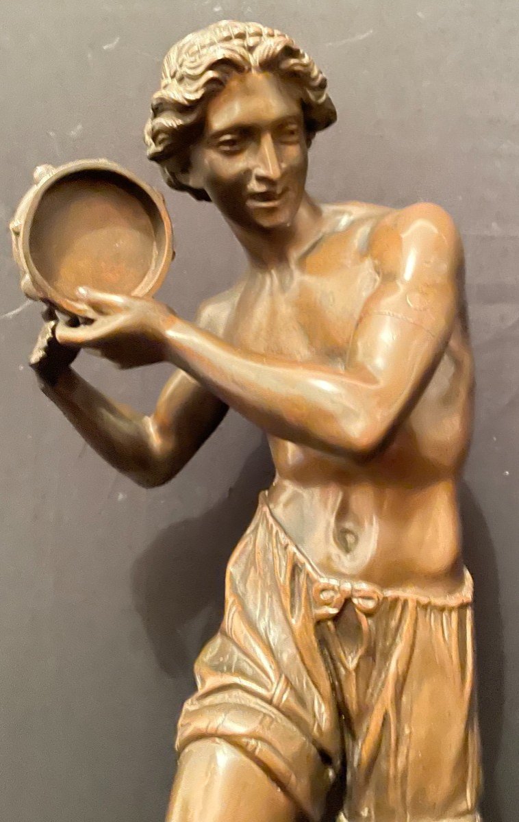 Bronze The Neapolitan Dancer By F Duret Nineteenth Century-photo-2