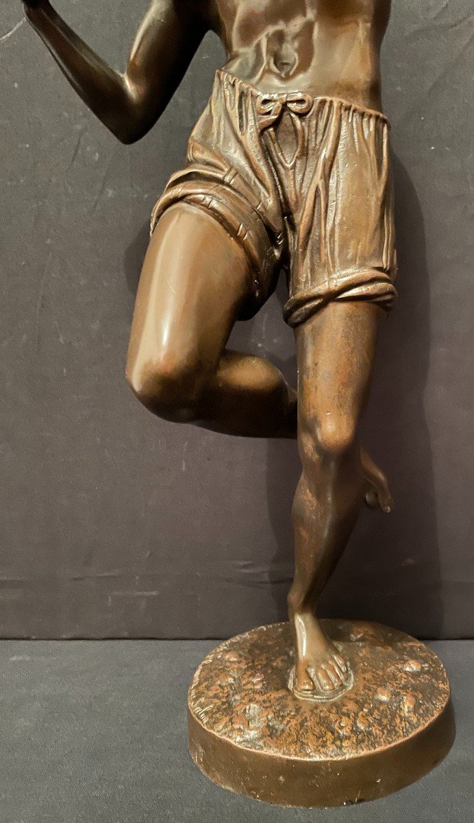 Bronze The Neapolitan Dancer By F Duret Nineteenth Century-photo-3