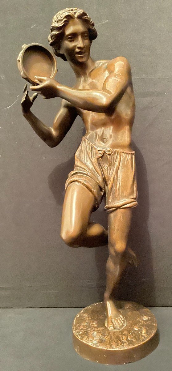 Bronze The Neapolitan Dancer By F Duret Nineteenth Century