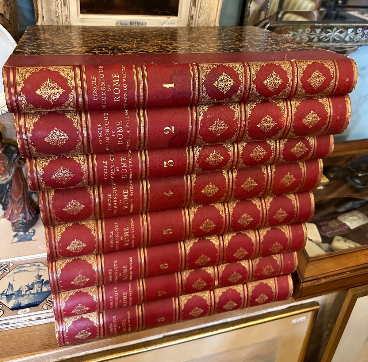 Acts And History Of The Ecumenical Council Of Rome 8 Volumes By Pilon Lemercier And Frond 1869