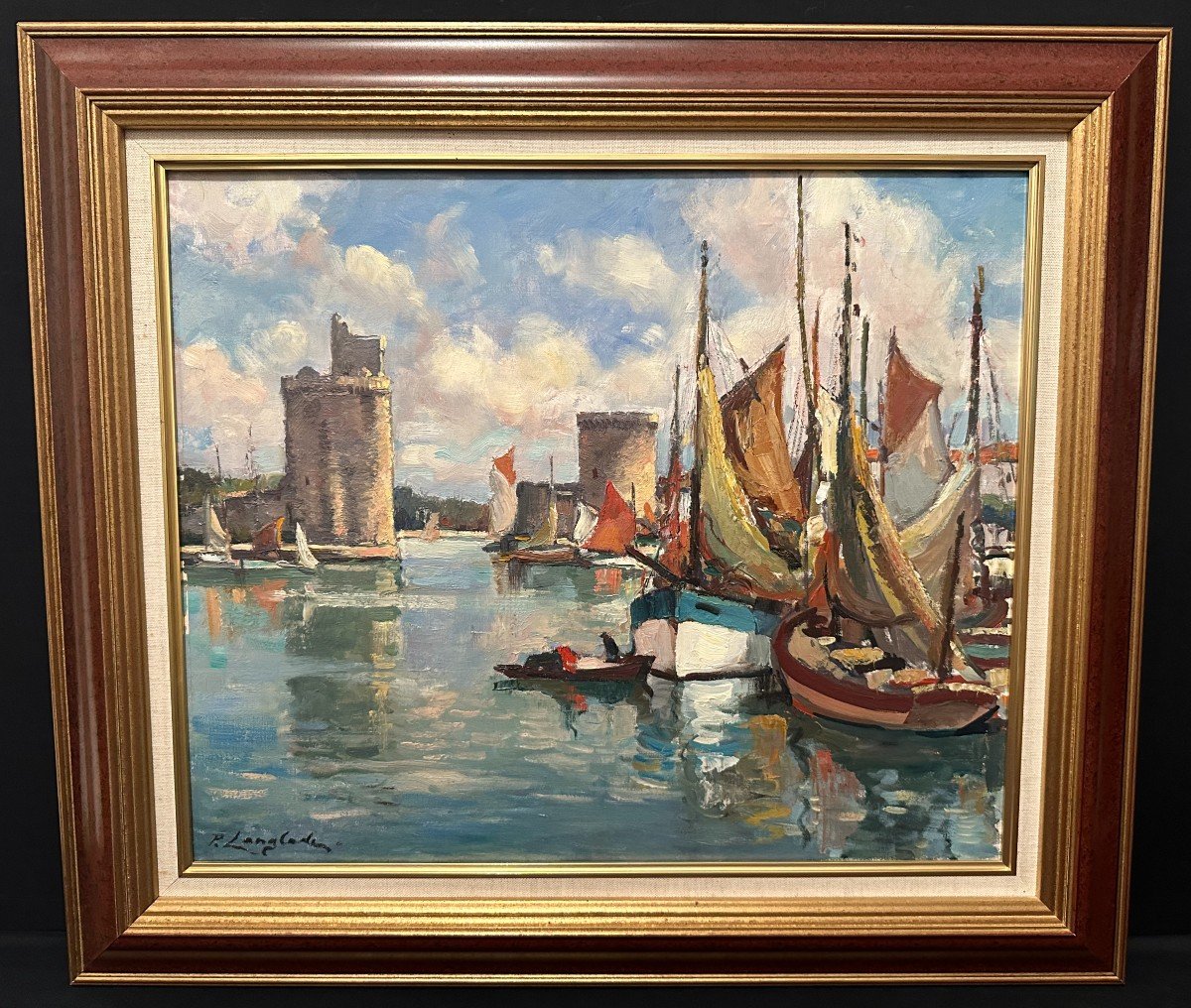 Tableau Port De La Rochelle Par Pierre Langlade