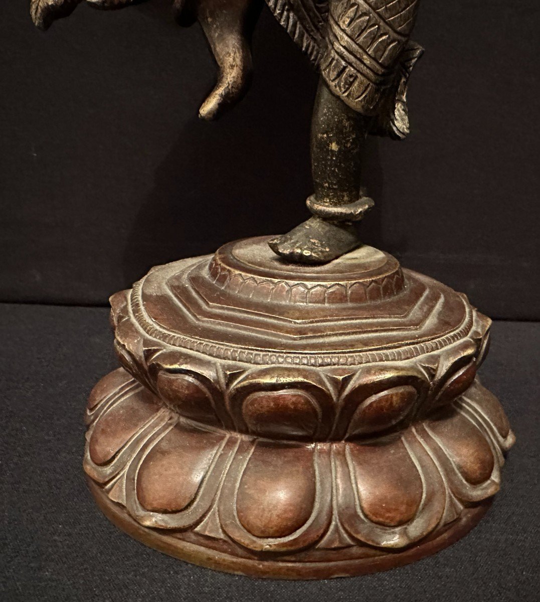 Bronze Statue Dancer Cambodia Late 19th Century-photo-4