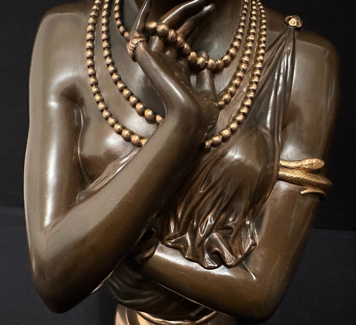 Buste Femme  Bronze Hélène De Troie Par Jean- Baptiste Clésinger Barbedienne Fondeur 1860-photo-3