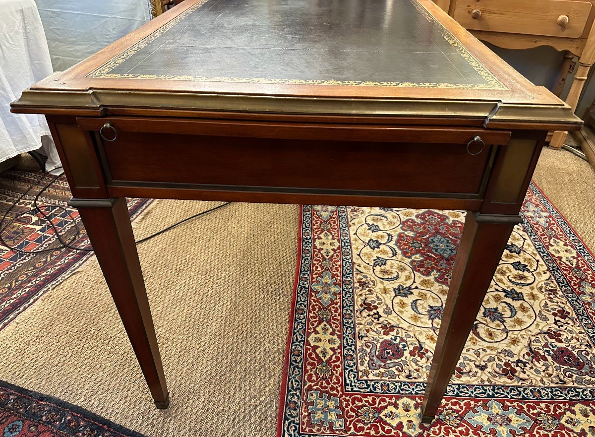 Mahogany Directoire Style Flat Desk Mid 20th Century 146 Cm-photo-1