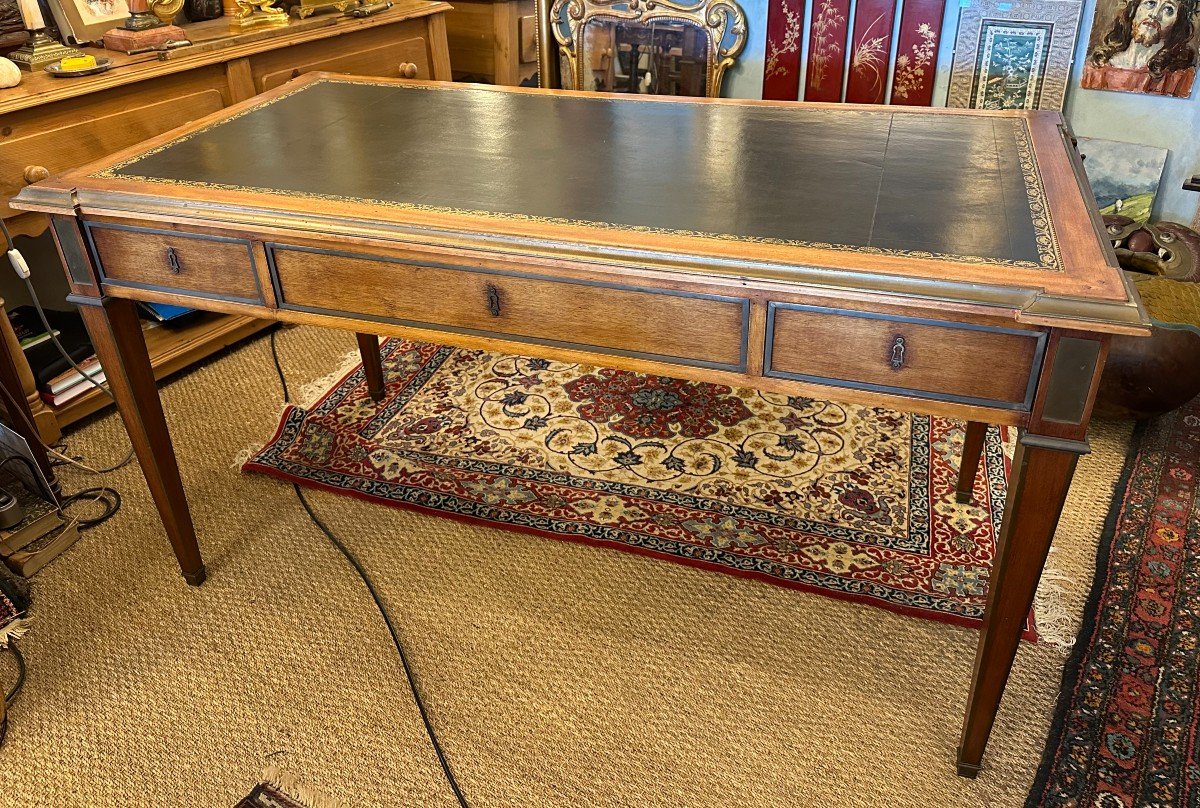 Mahogany Directoire Style Flat Desk Mid 20th Century 146 Cm