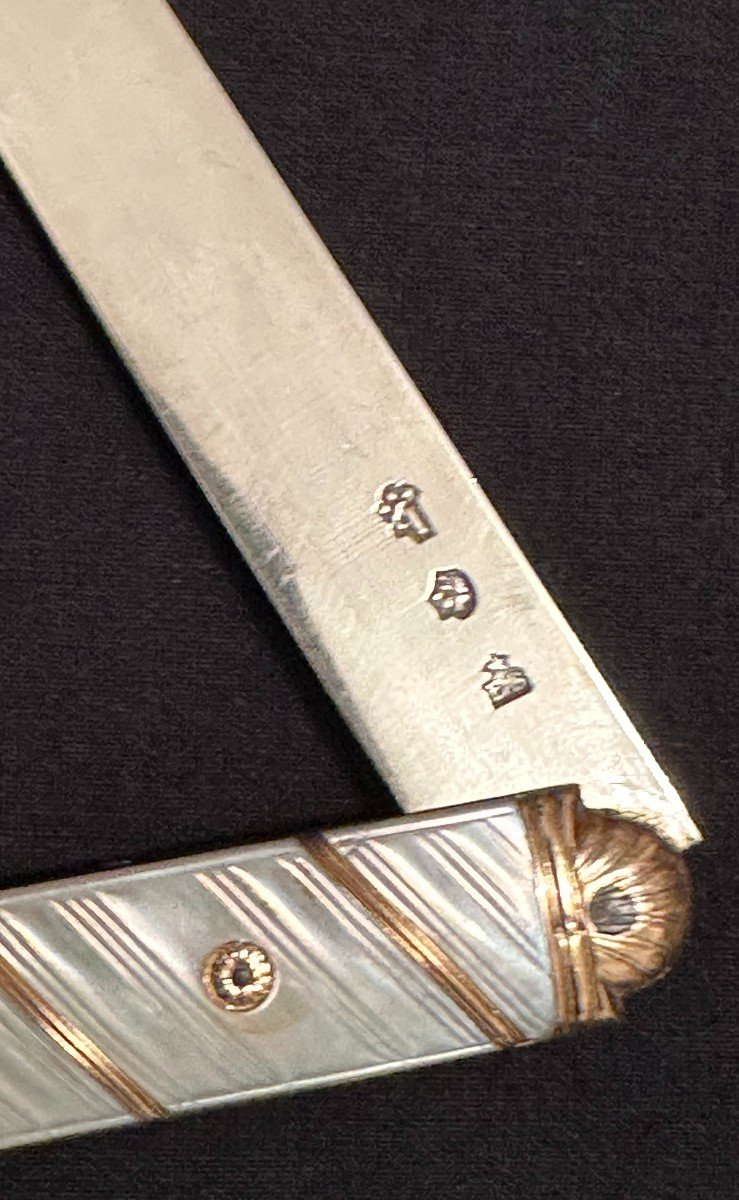 Travel Knife At La Berge Moulins Goldsmith Estienne Boyron Period Late 18th Century 1775-photo-6